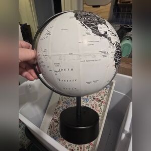Black And White Globe